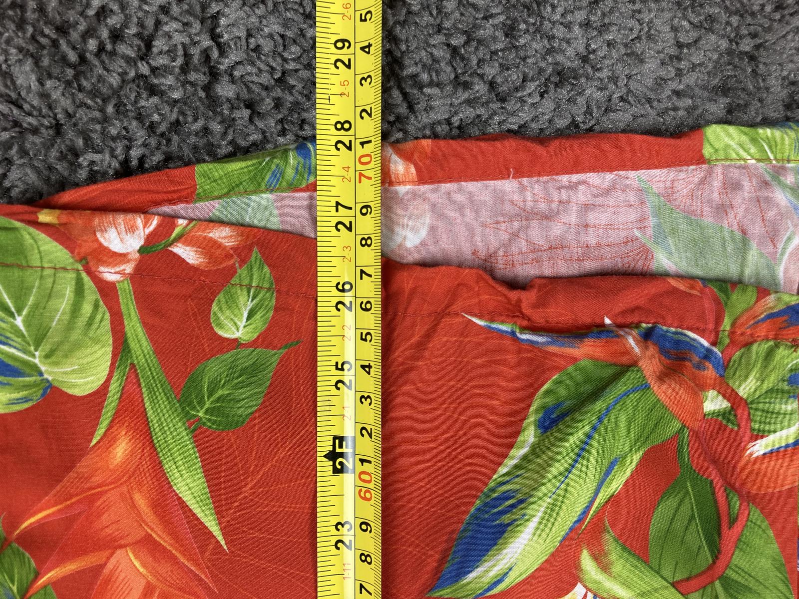 Hilo Hattie The Hawaiian Original Bird of Paradise Aloha Shirt Men's Red Sz M