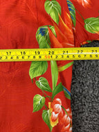 Hilo Hattie The Hawaiian Original Bird of Paradise Aloha Shirt Men's Red Sz M