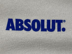 Absolut Vodka Sweatshirt Mens Light Gray Fleece Crewneck Pullover Sweater Sz XL