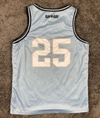 Drop Dimes Co. x Bay to Bay Volleyball Reversible Jersey #25 Light Blue Sz Large