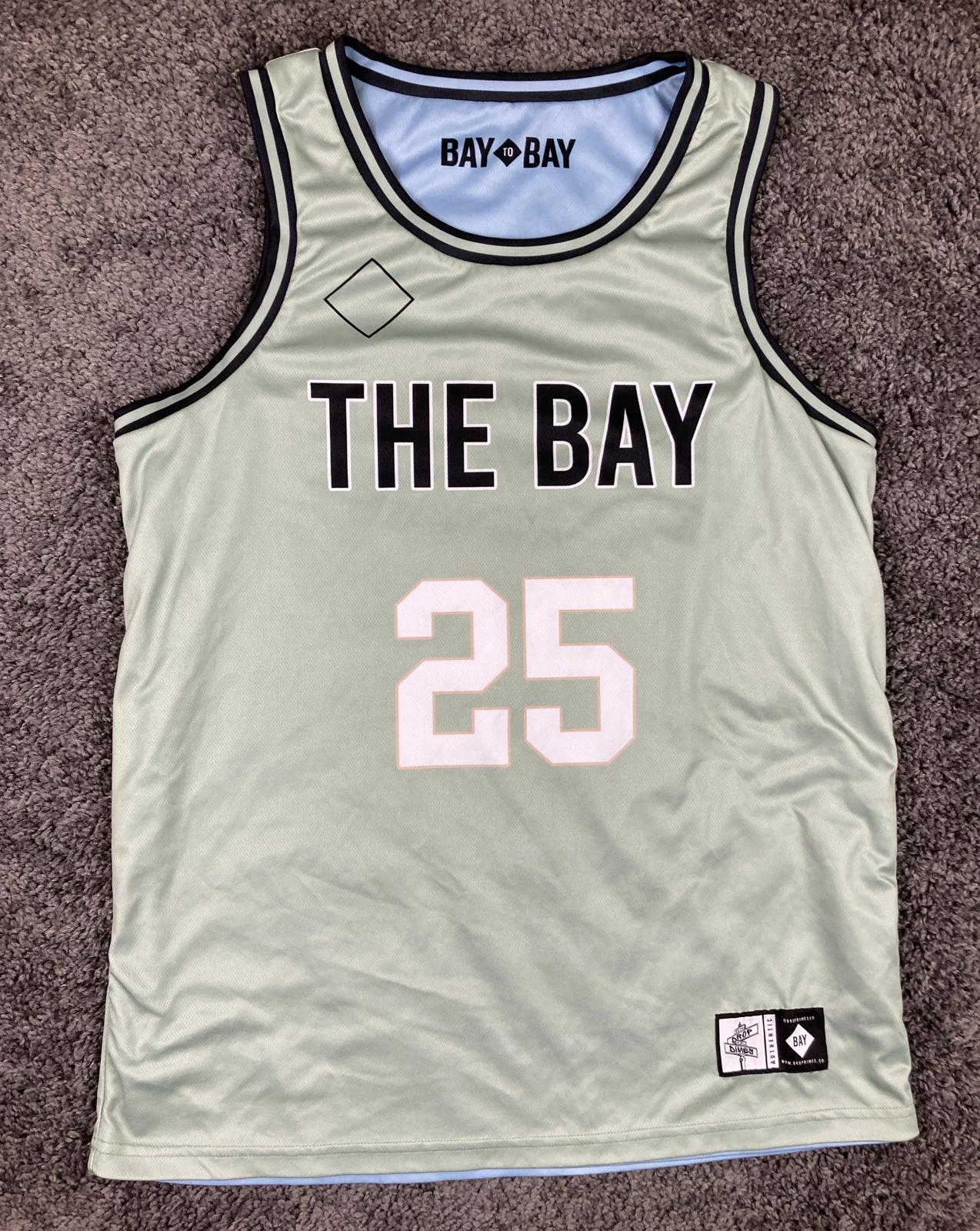 Drop Dimes Co. x Bay to Bay Volleyball Reversible Jersey #25 Light Blue Sz Large