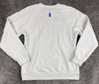 Absolut Vodka Sweatshirt Mens Light Gray Fleece Crewneck Pullover Sweater Sz XL