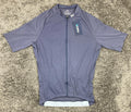 Wulibike Men’s Cycling Jersey Blue Short Sleeve 3-Pocket Full Zip Top Size M NWT