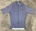 Wulibike Men’s Cycling Jersey Blue Short Sleeve 3-Pocket Full Zip Top Size M NWT