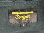 Seager Graphic T-Shirt Mens Black Eagle Skull Short Sleeve Tee Sz L