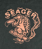 Seager Graphic T-Shirt Mens Black Eagle Skull Short Sleeve Tee Sz L