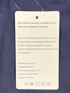 Wulibike Men’s Cycling Jersey Blue Short Sleeve 3-Pocket Full Zip Top Size M NWT