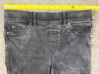 Spanx Jean-ish Ankle Leggings Black Skinny Slimming Pull On Jeggings Sz Medium