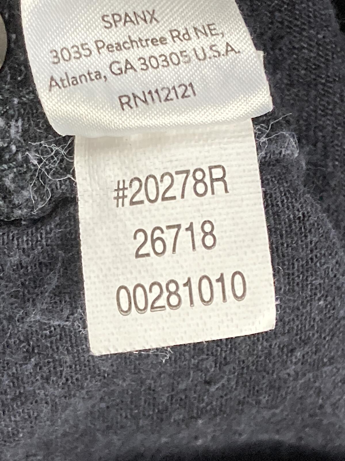 Spanx Jean-ish Ankle Leggings Black Skinny Slimming Pull On Jeggings Sz Medium