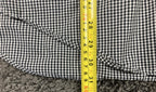 Huntington Mens Dress Shirt 100% Egyptian Cotton Black White Gingham Sz  17 34