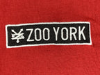 Zoo York Hoodie Mens Red Black Layered Long Sleeve Skate Pullover Pocket Sz S