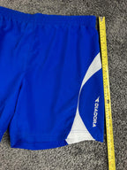 Diadora Mens Soccer Shorts Large Blue White Training Athletic Running Gym Sz XL