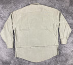 VTG 90s Nordstrom Sailboat Logo Dress Shirt Tan 100s 2-Ply Cotton Sz 16.5 34 NWT