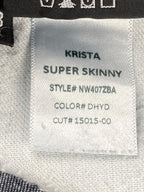 Hudson Krista Super Skinny Jeans Womens Distressed Blue Crop Ankle Stretch Sz 28