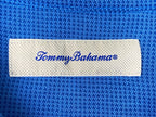 Tommy Bahama Men Sz L Blue Modal Polo Shirt Soft Marlin Logo Lightweight