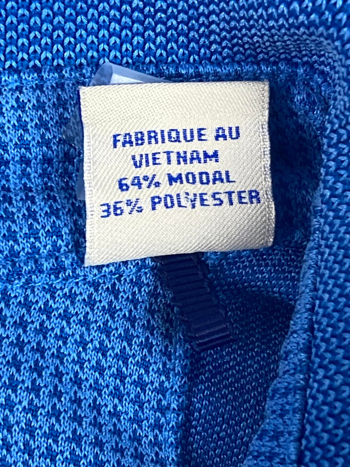 Tommy Bahama Men Sz L Blue Modal Polo Shirt Soft Marlin Logo Lightweight