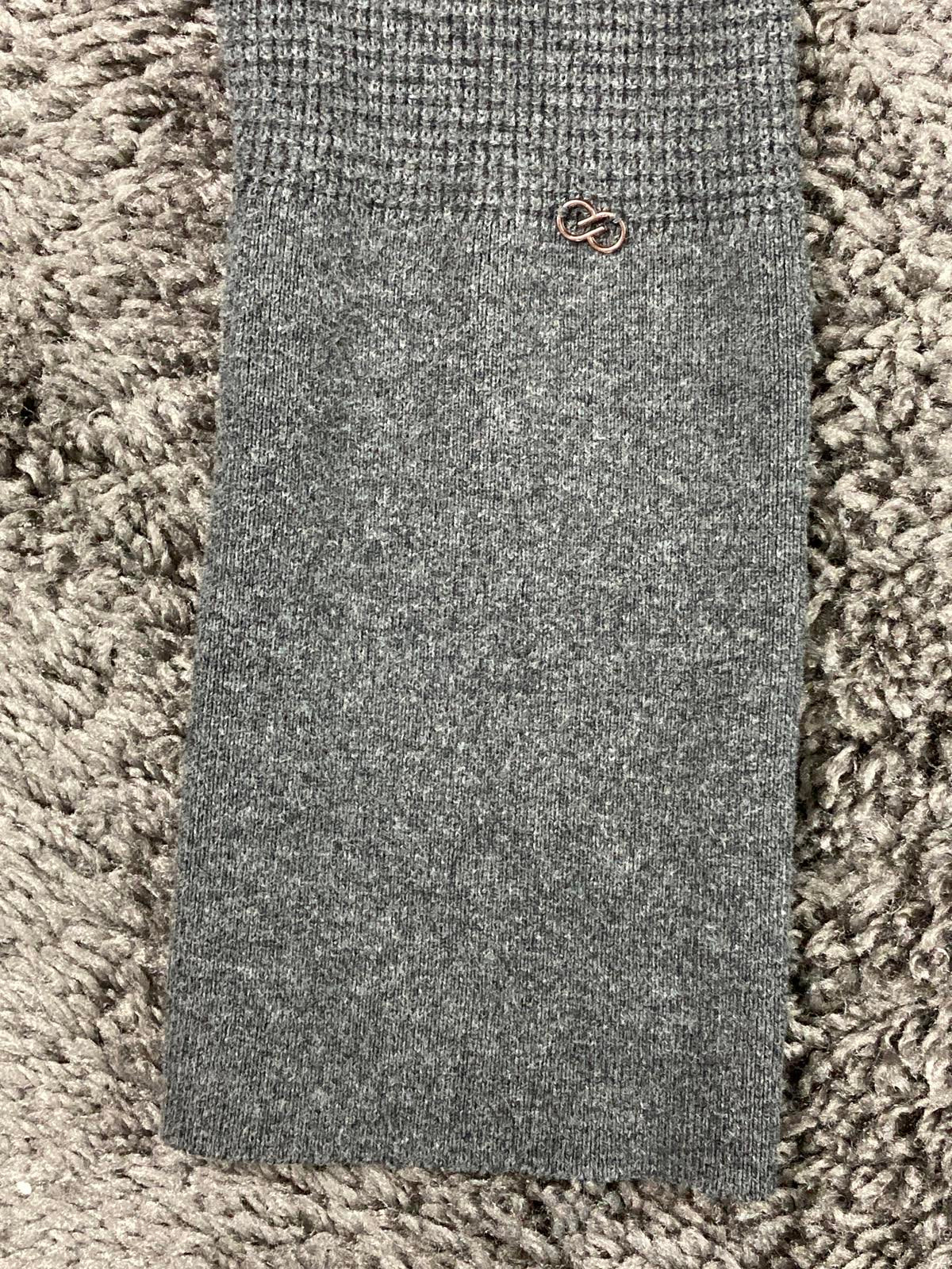 CALIA Carrie Underwood Effortless Ombre Hoodie Tunic Cashmere Blend Gray Sz M