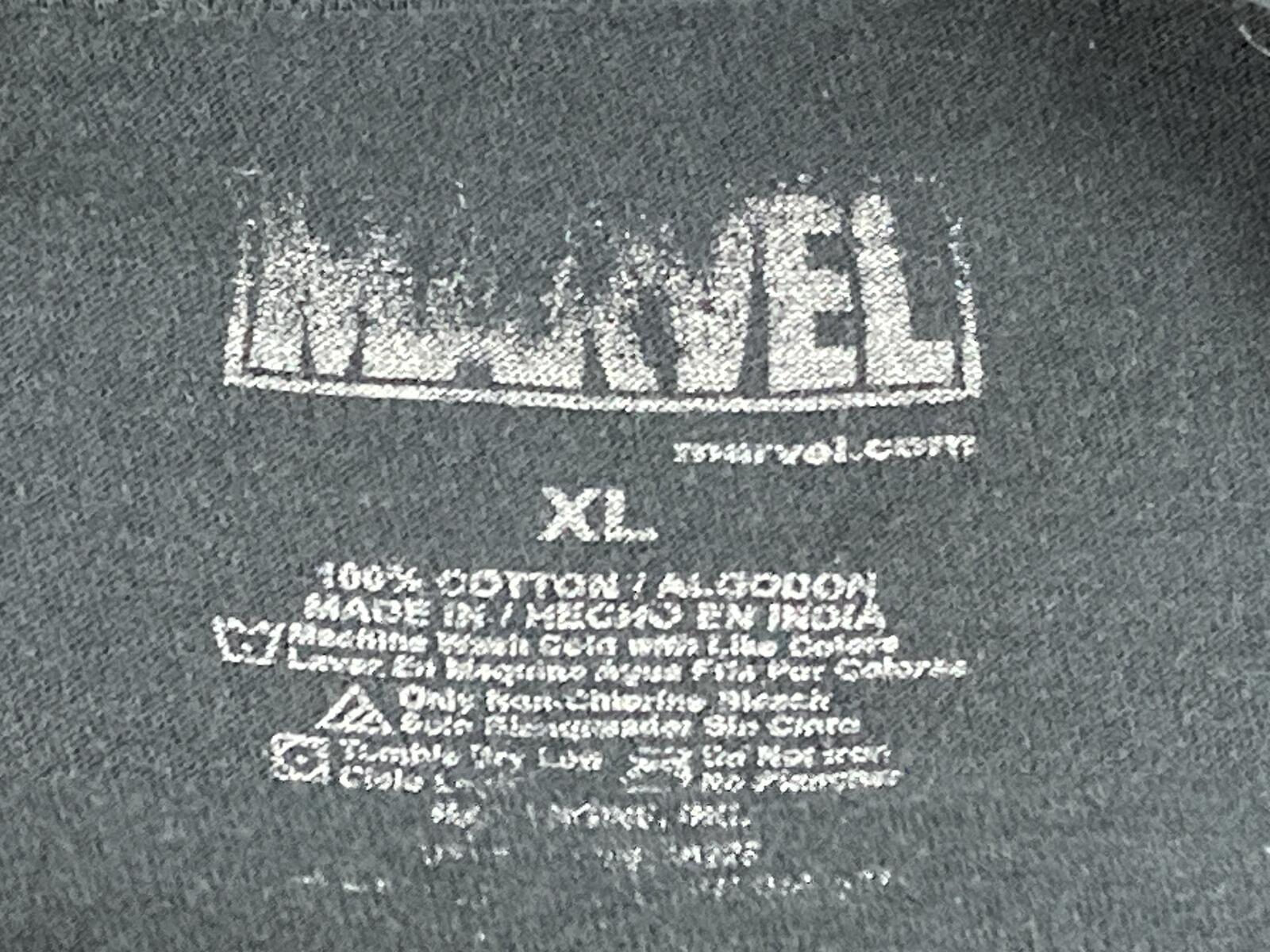 Marvel Deadpool T Shirt Mens Black Graphic Tee Crossed Swords Logo Comic Book XL