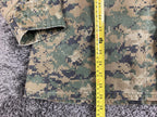 Tru-Spec BDU Camo Combat Jacket Shirt Regular Digital Woodland German Flag Sz L