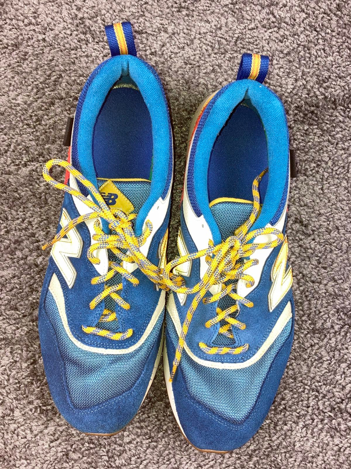 New Balance 997H Outdoor Pack Blue CM997HFB Mens Size 14 Cordura Suede Sneakers