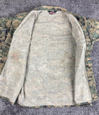 Tru-Spec BDU Camo Combat Jacket Shirt Regular Digital Woodland German Flag Sz L