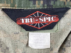 Tru-Spec BDU Camo Combat Jacket Shirt Regular Digital Woodland German Flag Sz L