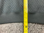 Nimble Activewear Womens Quilted Side Zip Sweatshirt Wool Blend Gray Bondi Sz M