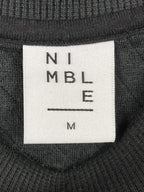 Nimble Activewear Womens Quilted Side Zip Sweatshirt Wool Blend Gray Bondi Sz M