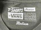 Vans Premium T-Shirt Men's  Olive Green Blue Leopard Print Chest Pocket Sz M