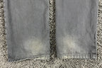 Integriti Mens Jeans Charcoal Black Straight Denim Distressed Hem Sz 33x34