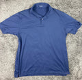 Peter Millar Polo Shirt Crown Crafted Navy Blue Performance Size XL