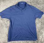 Peter Millar Polo Shirt Crown Crafted Navy Blue Performance Size XL