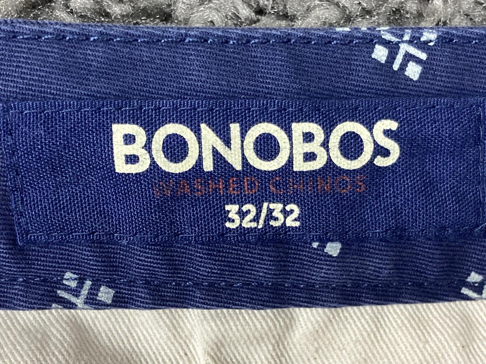 Bonobos Men's Navy Geometric Washed Chinos 100% Cotton Slim Straight Sz 32x32