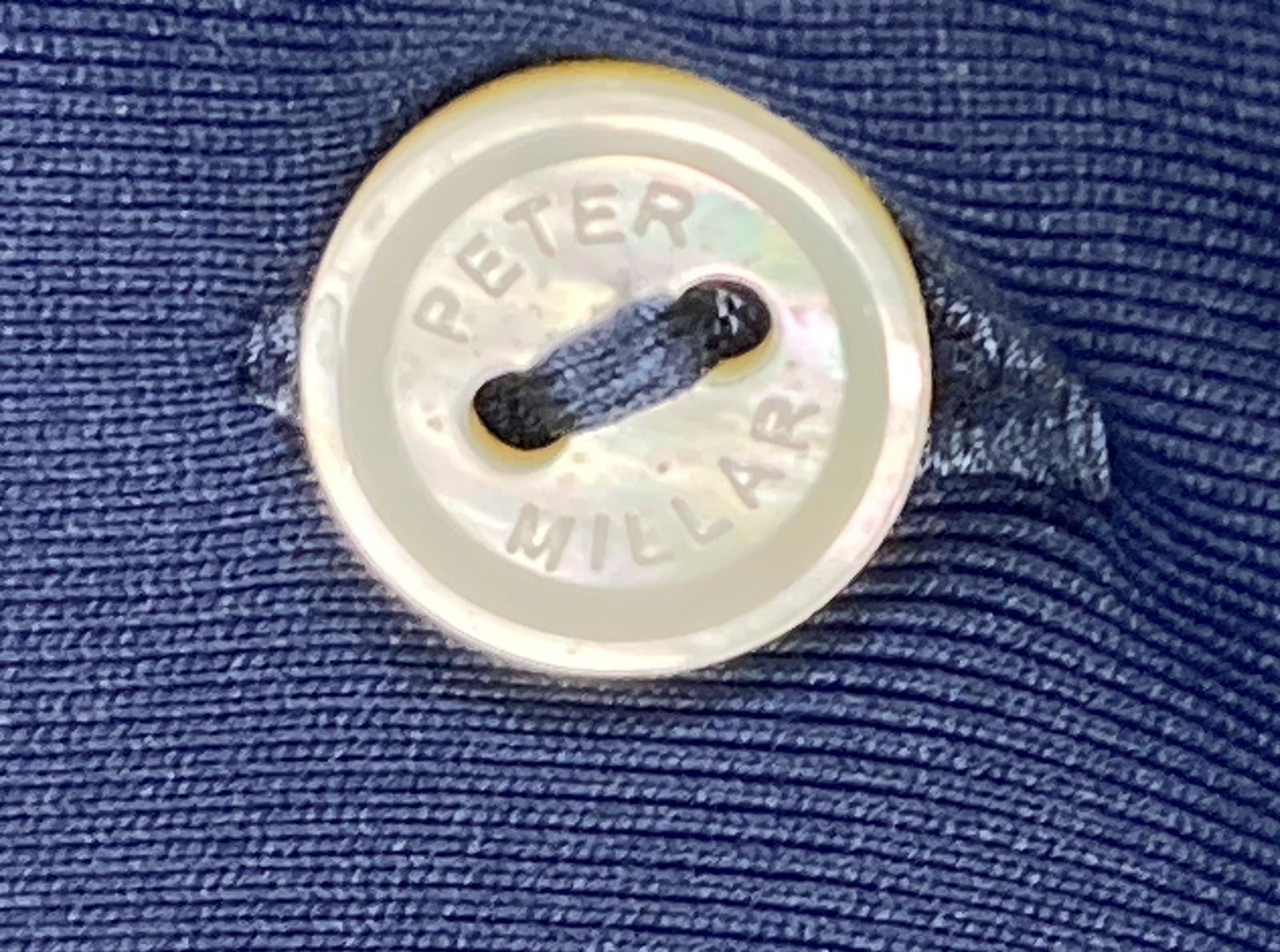 Peter Millar Polo Shirt Crown Crafted Navy Blue Performance Size XL