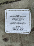 Propper USGI Army Combat Uniform Coat Mens Regular Multicam Flame Resistant Sz M