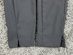 Athleta Wander Slim Pant Black Trek Tech High Rise Back Zip Ankle Slit Sz 4P