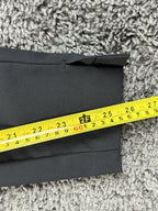 Athleta Wander Slim Pant Black Trek Tech High Rise Back Zip Ankle Slit Sz 4P