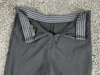 Athleta Wander Slim Pant Black Trek Tech High Rise Back Zip Ankle Slit Sz 4P
