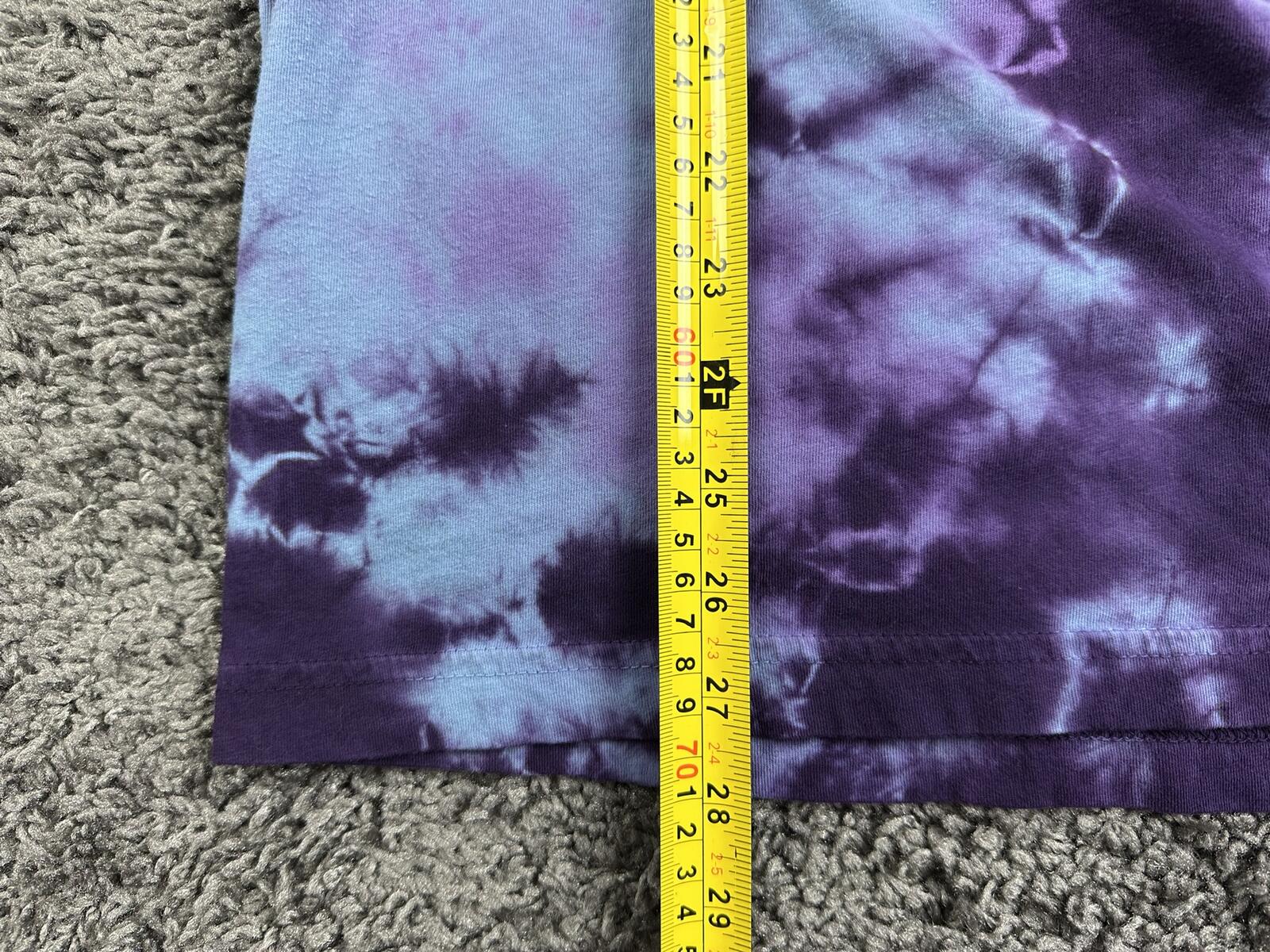 RIPNDIP Shirt Mens Purple Tie Dye Mushroom Hookah Cat Lord Nermal Pocket Tee S