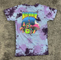 RIPNDIP Shirt Mens Purple Tie Dye Mushroom Hookah Cat Lord Nermal Pocket Tee S
