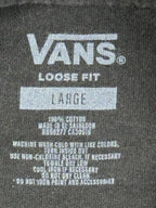 Vans Shirt Mens Black Loose Fit Crying Sunface Gothic Pink Graphic Skate Tee L