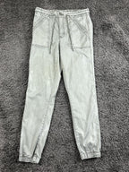 American Eagle High Waisted Utility Joggers Cargo Pants Stretch Sage Green Sz 8