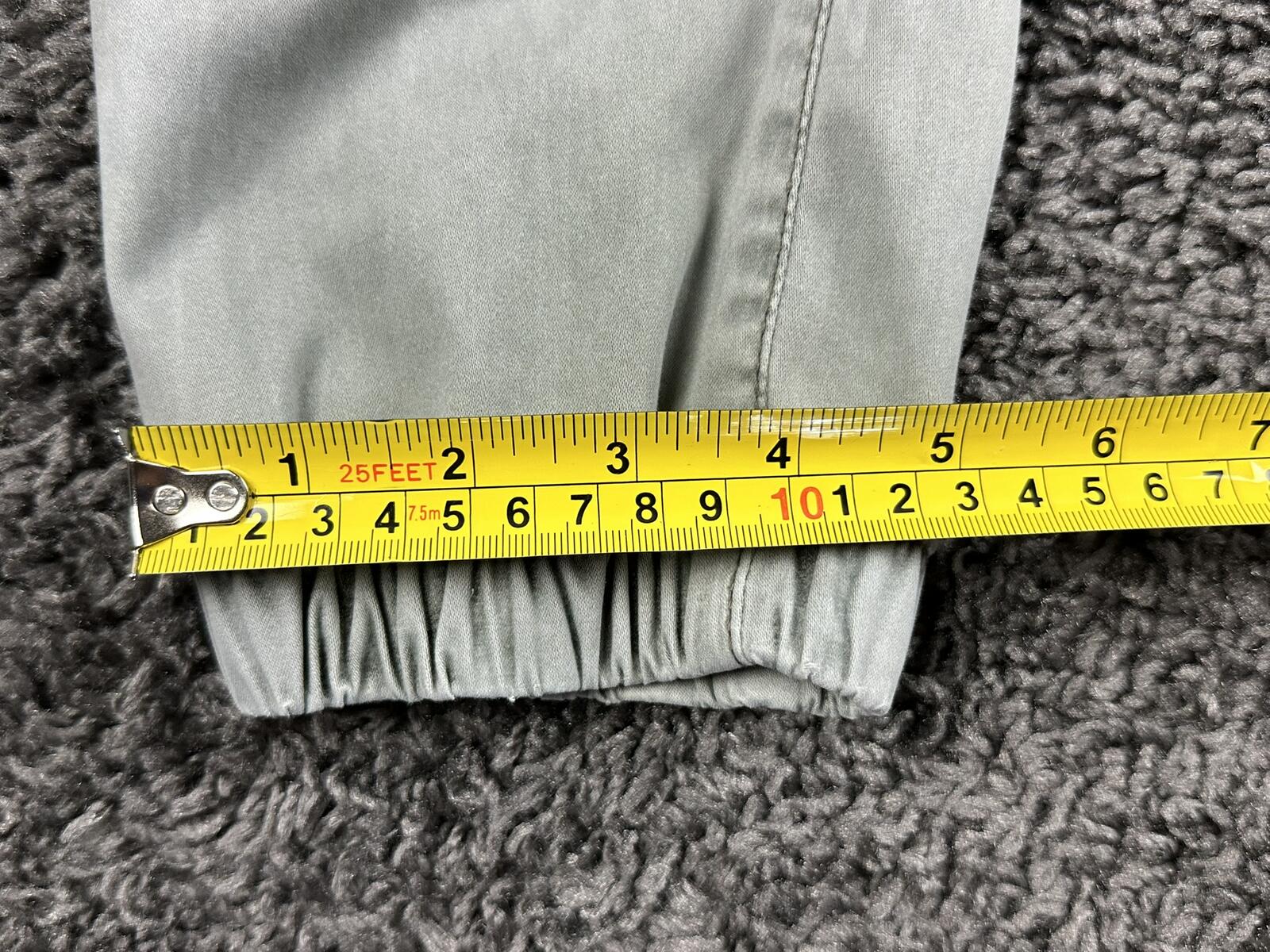 American Eagle High Waisted Utility Joggers Cargo Pants Stretch Sage Green Sz 8