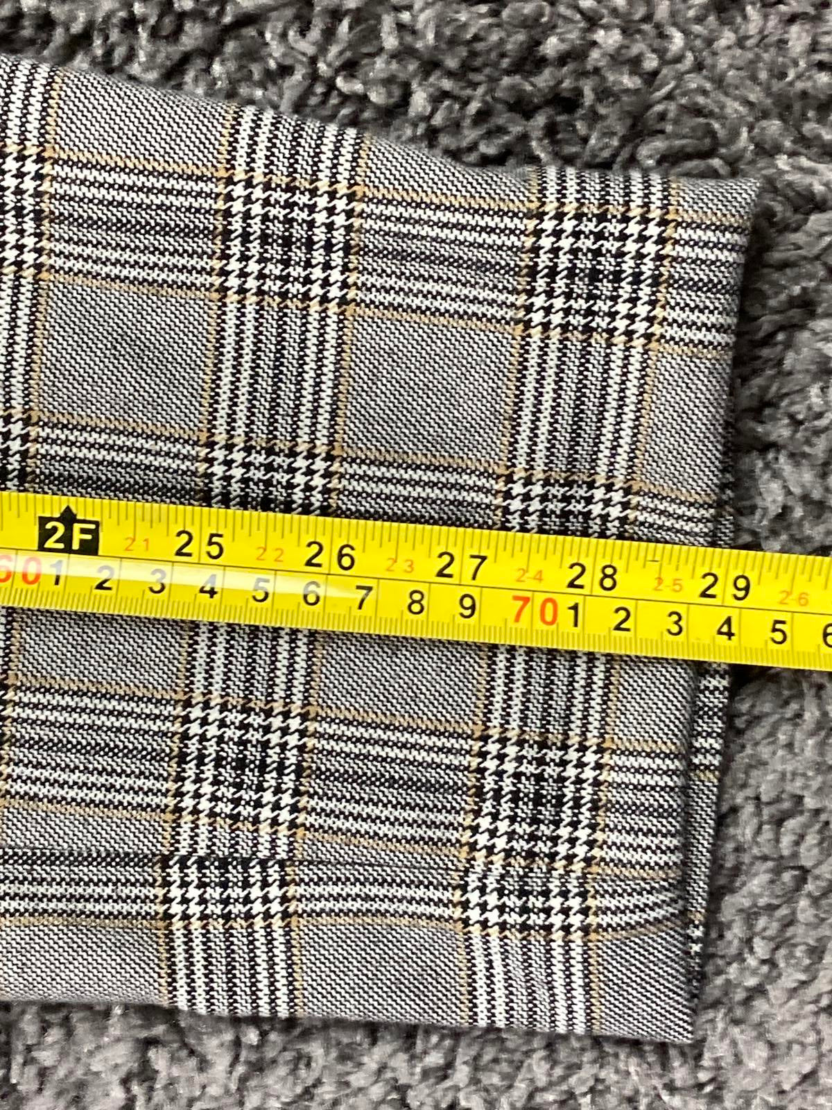 Zara Gray Plaid Dress Pants Womens Elastic Waist Tapered Slim Fit Trousers XL 34