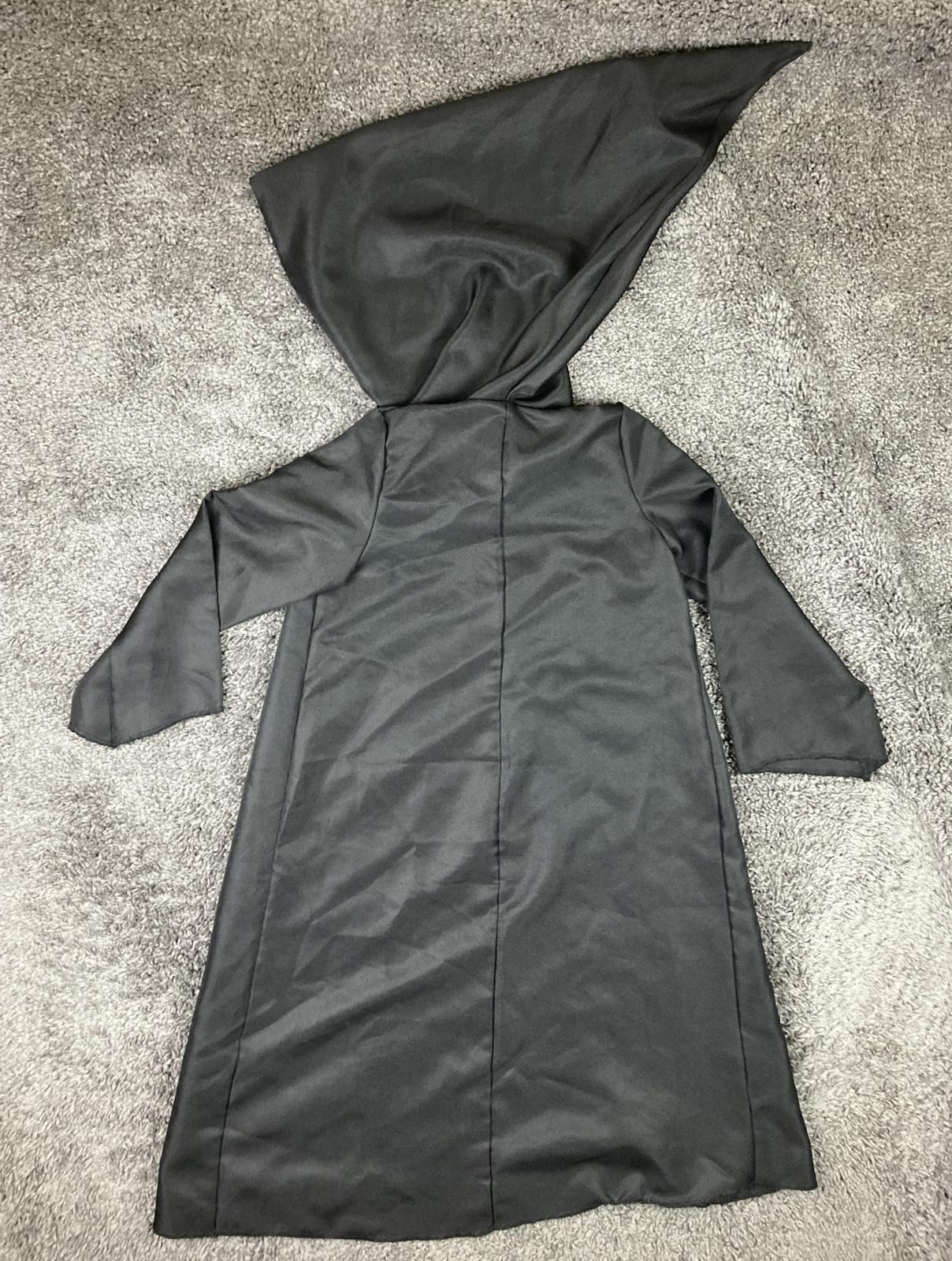 Harry Potter Hogwarts Robe Kids Disguise Hufflepuff Black Costume Sz Medium 7-8
