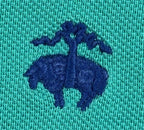 Brooks Brothers Mens Polo Shirt Turquoise Green Performance Cotton Logo Sz M