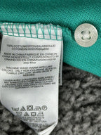 Brooks Brothers Mens Polo Shirt Turquoise Green Performance Cotton Logo Sz M