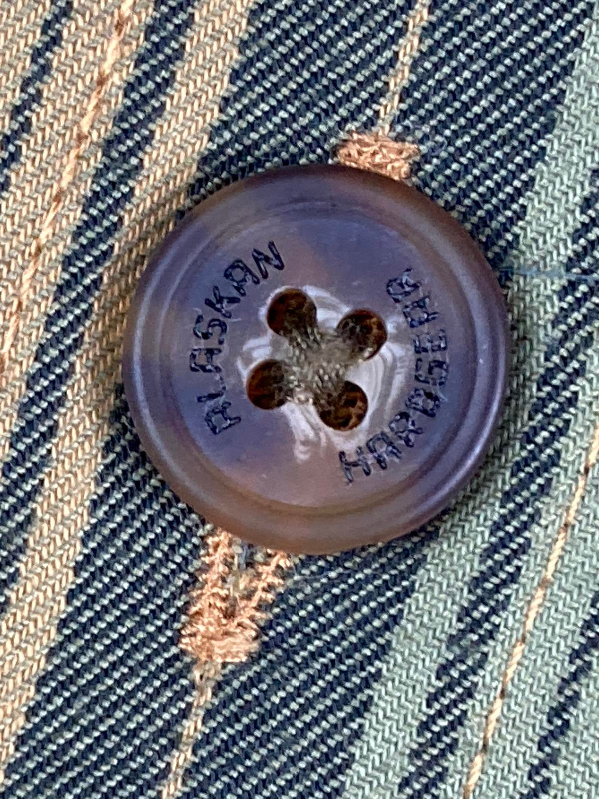 Alaskan Hardgear Duluth Trading Plaid Wool Blend Shirt XL Standard Fit Green Tan