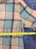 Alaskan Hardgear Duluth Trading Plaid Wool Blend Shirt XL Standard Fit Green Tan