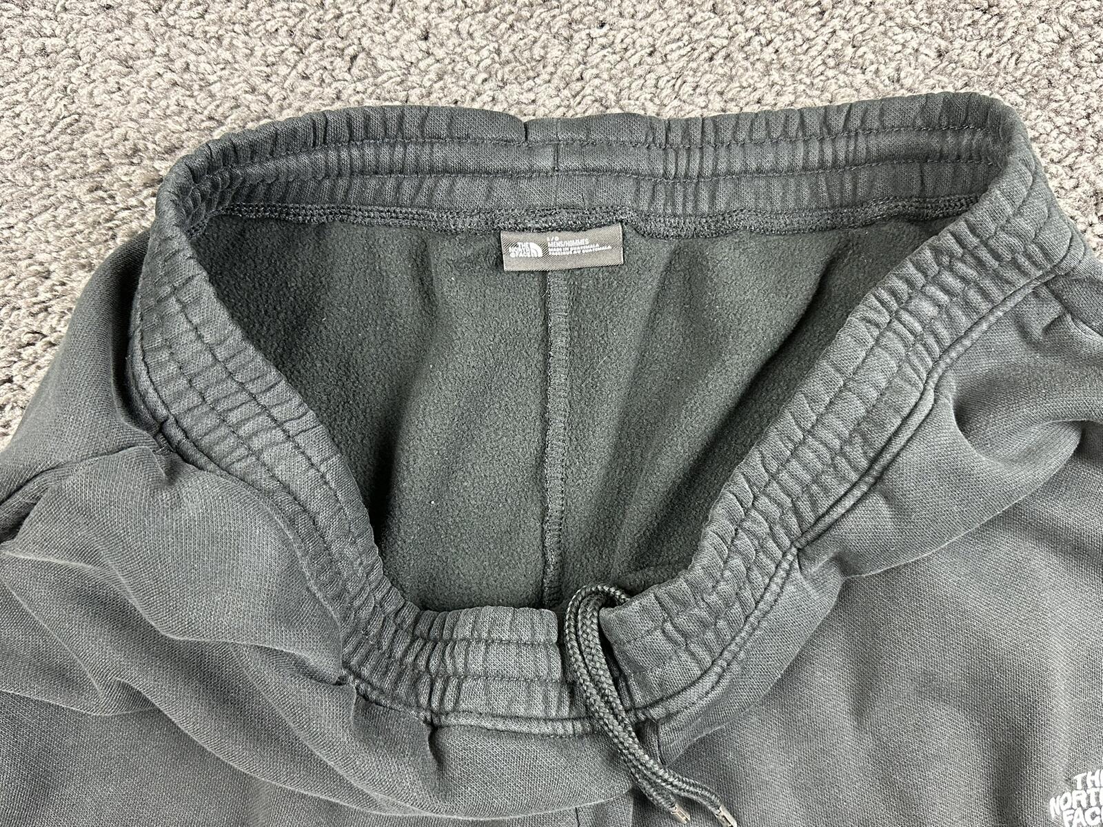 The North Face Fleece Joggers Men Black Sweatpants Activewear Pants Sz L